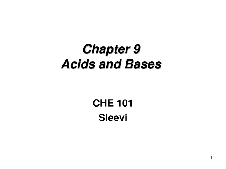 chapter 9 acids and bases