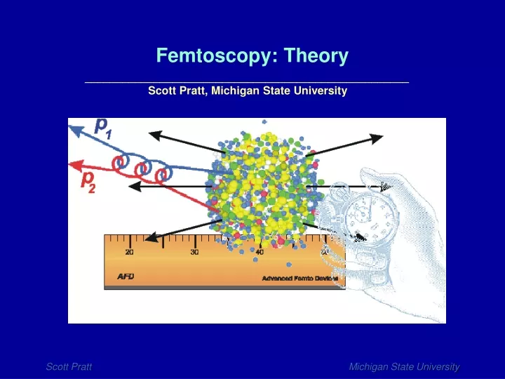 femtoscopy theory