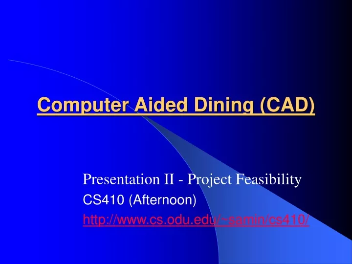 computer aided dining cad