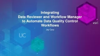 Integrating Data Reviewer and Workflow Manager to Automate Data Quality Control Workflows