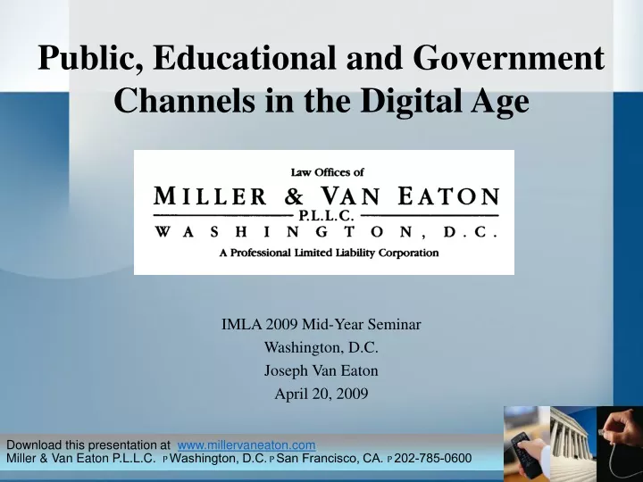 public educational and government channels in the digital age