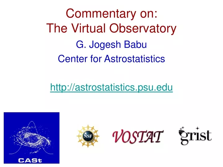 commentary on the virtual observatory