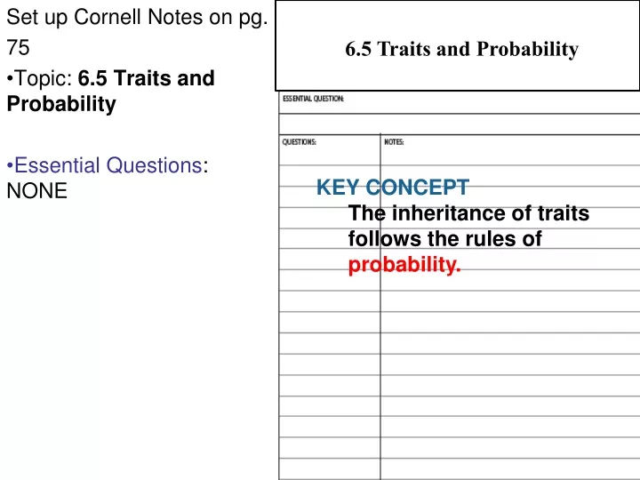 6 5 traits and probability