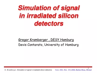 Simulation of signal in irradiated silicon detectors