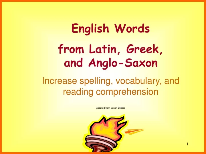 english words from latin greek and anglo saxon