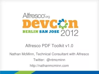 Alfresco PDF Toolkit v1.0