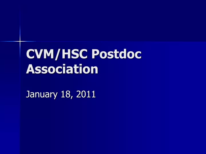 cvm hsc postdoc association