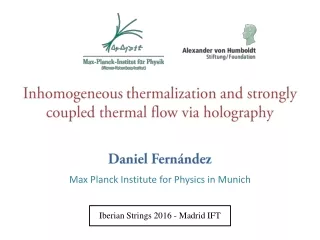 Inhomogeneous  thermalization  and strongly coupled thermal flow via holography