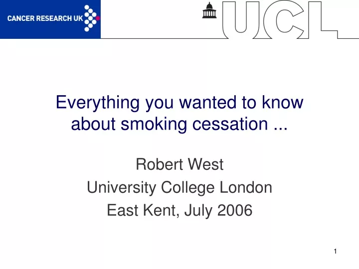 everything you wanted to know about smoking cessation