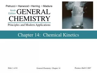 Chapter 14:  Chemical Kinetics