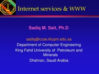 Internet services &amp;  WWW