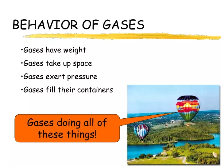 behavior of gases