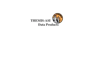 THEMIS-ASI                    Data Products