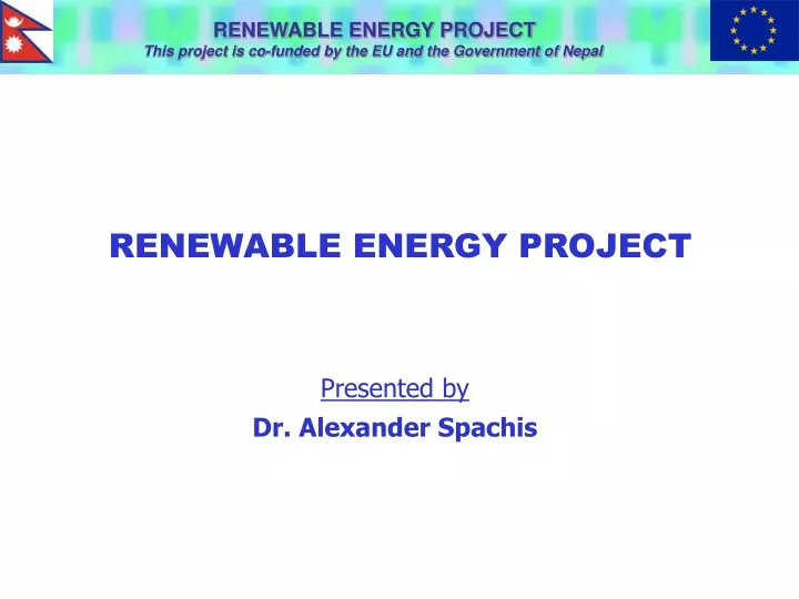 renewable energy project this project