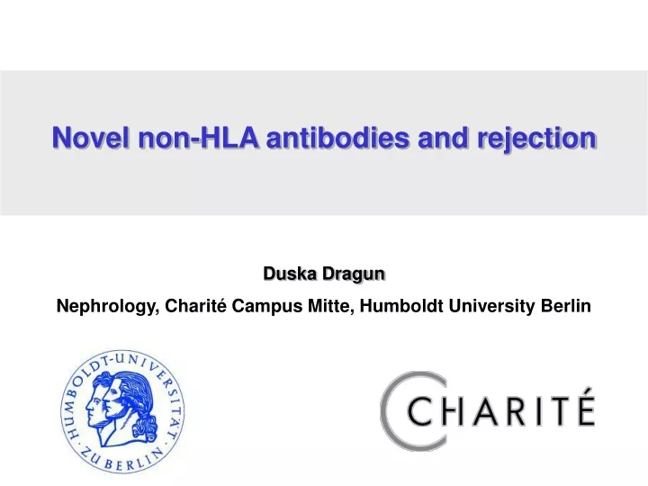 novel non hla antibodies and rejection duska