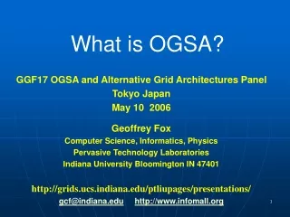 What is OGSA?