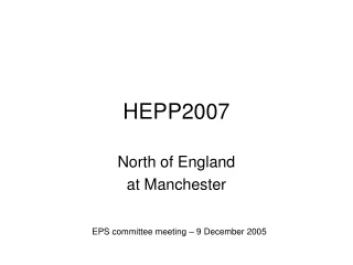 HEPP2007