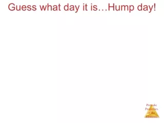 Guess what day it is…Hump day!