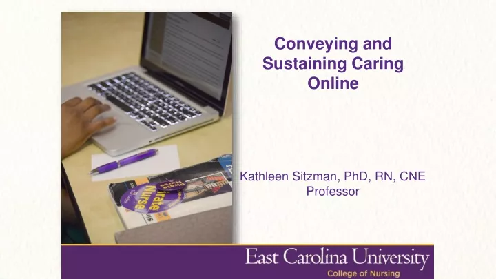conveying and sustaining caring online