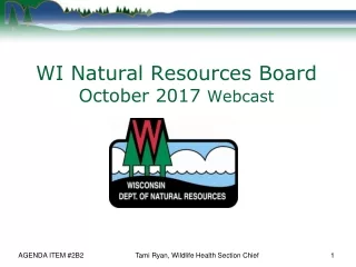 WI Natural Resources Board October 2017  Webcast