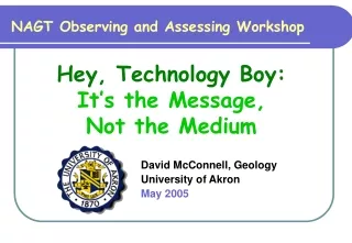 David McConnell, Geology University of Akron May 2005