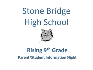 Stone Bridge  High School