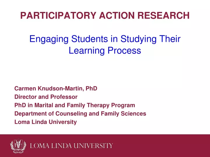 participatory action research engaging students in studying their learning process