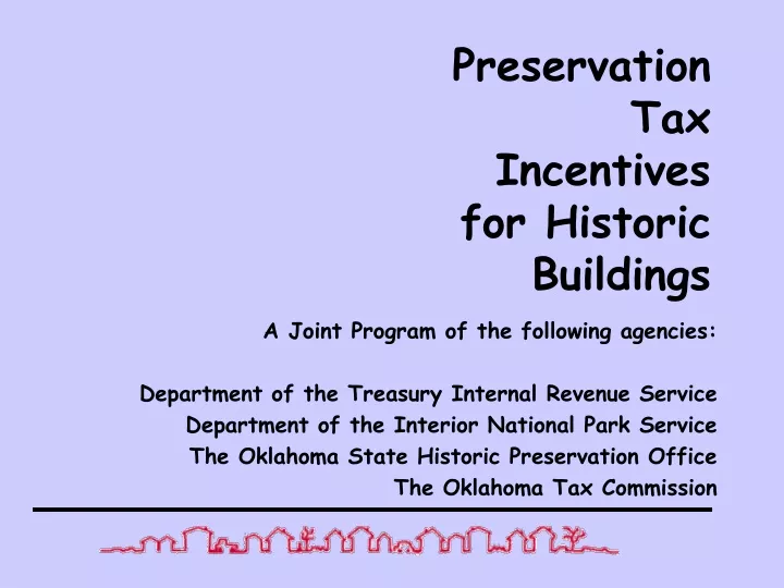 preservation tax incentives for historic buildings