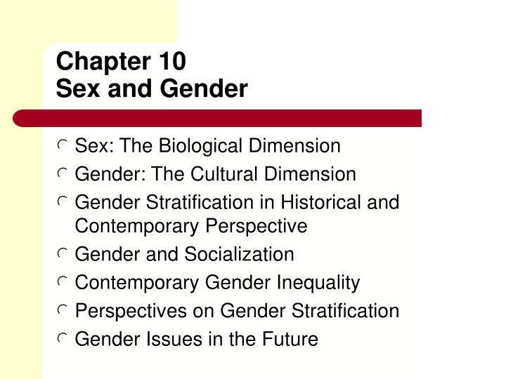 chapter 10 sex and gender