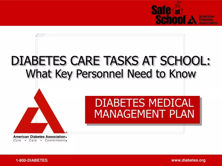 diabetes medical management plan