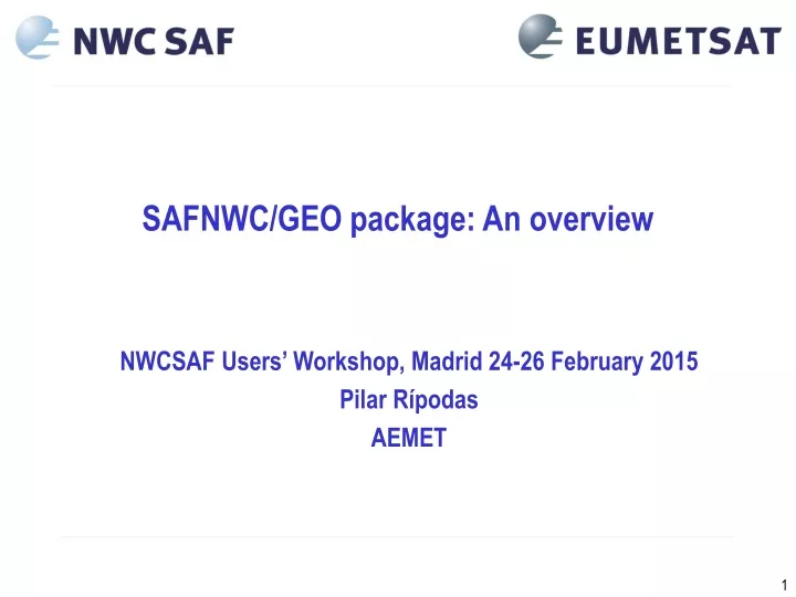 safnwc geo package an overview