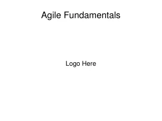 Agile Fundamentals