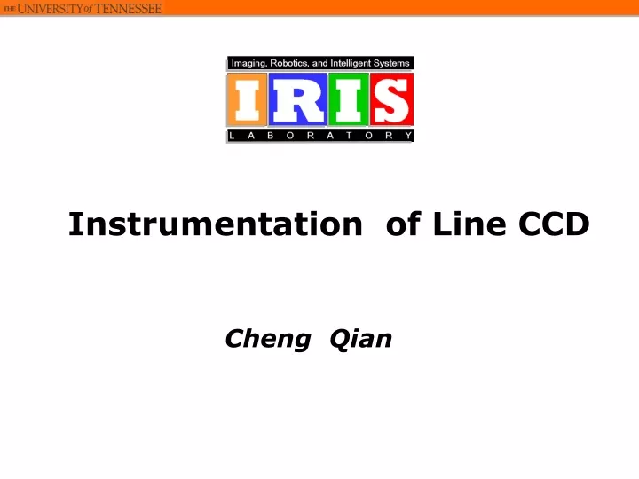 instrumentation of line ccd