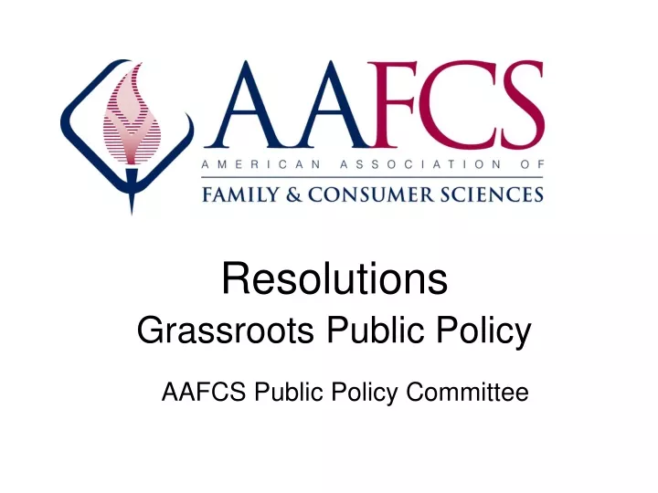 resolutions grassroots public policy