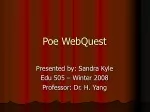 Poe WebQuest