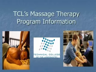 TCL’s Massage Therapy Program Information