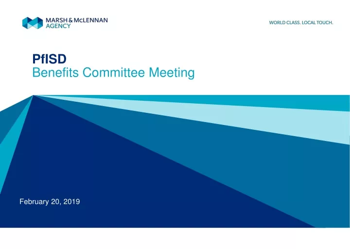 pfisd benefits committee meeting