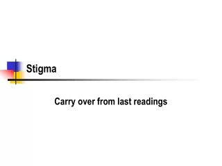 Stigma