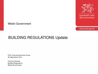 BUILDING REGULATIONS Update