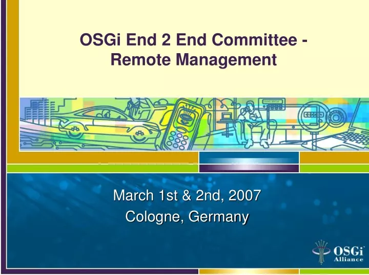 osgi end 2 end committee remote management