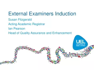 External Examiners Induction