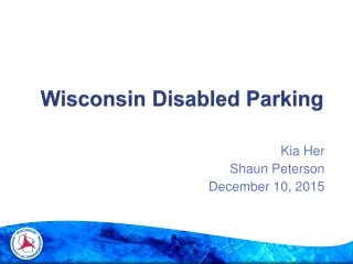 Wisconsin Disabled Parking