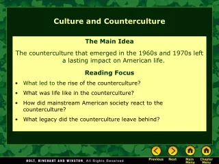 Culture and Counterculture