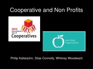 Cooperative and Non Profits