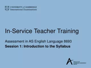 In-Service Teacher Training