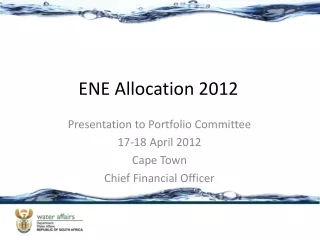 ENE Allocation 2012