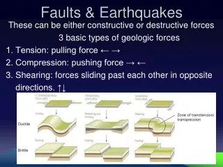 Faults &amp; Earthquakes