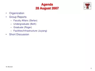 Agenda  28 August 2007