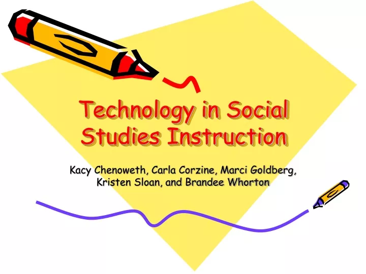 technology in social studies instruction