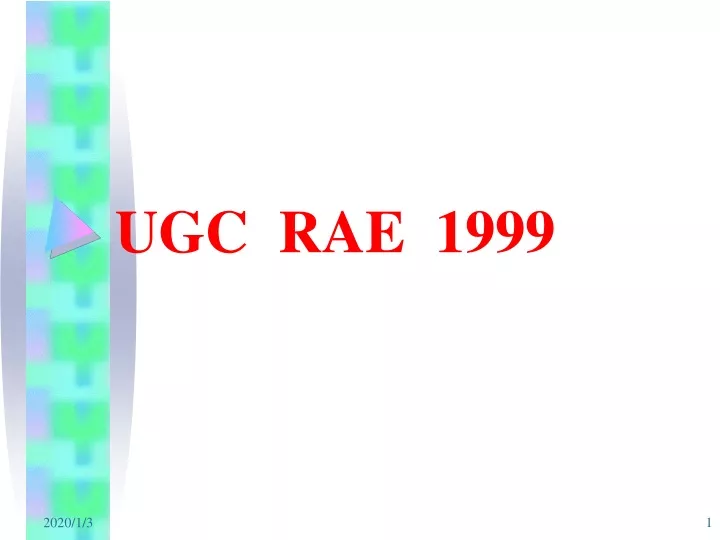ugc rae 1999